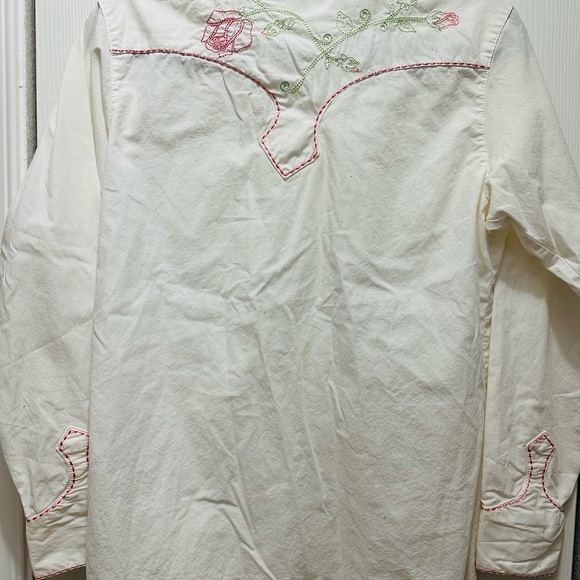 Wrangler Cream Cotton Shirt - Picture 6 of 9